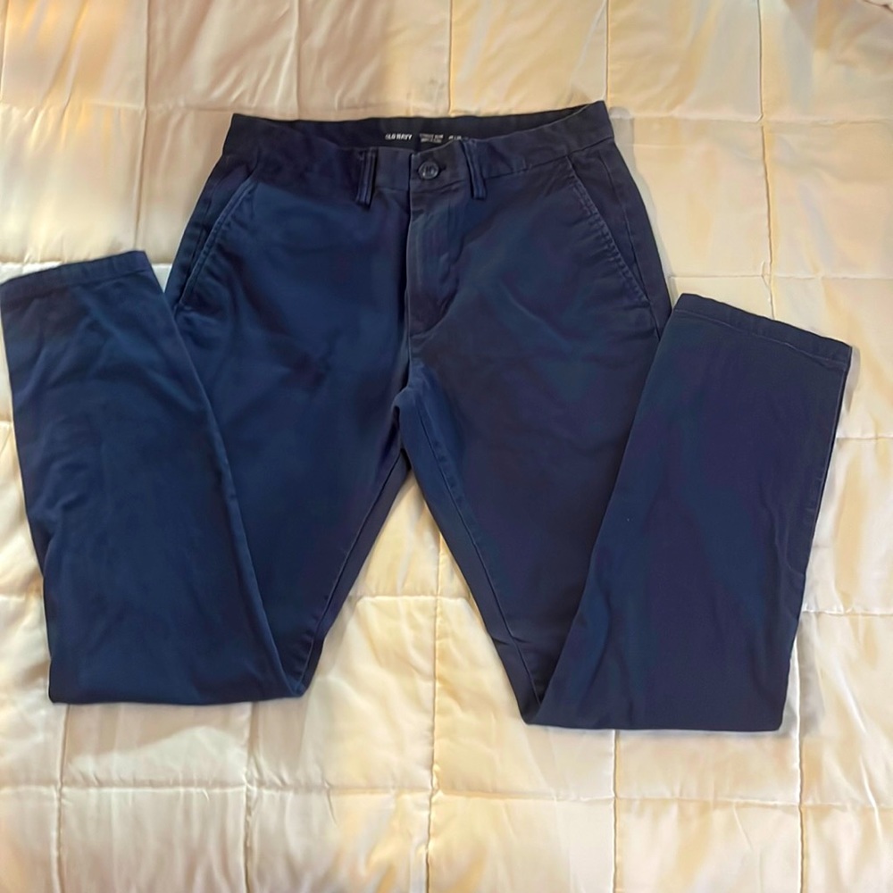 Blue khaki pants
